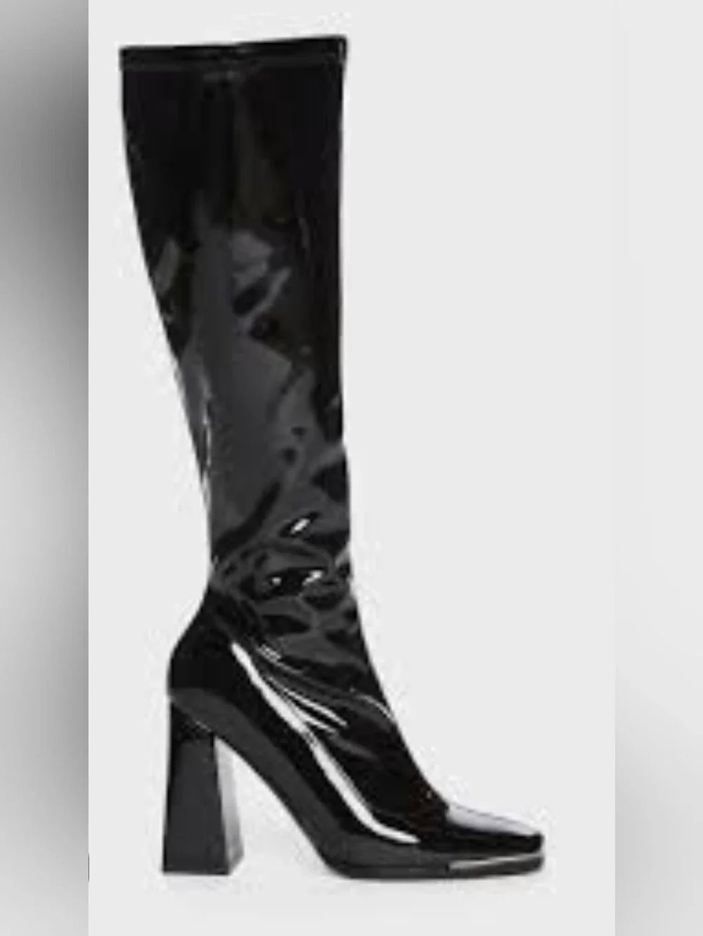 Black Jazzy Knee High Boots AZALEA WANG.